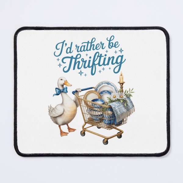 Item preview, Vintage Blue Goose I'd rather be Thrifting designed and sold by Lbeck1869.