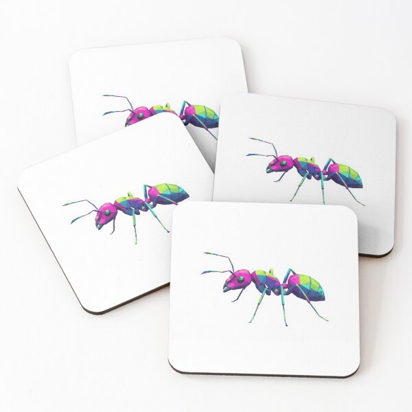 Item preview, Abstract Multicolor Ant – Vibrant Insect Sticker for Young Artists designed and sold by bsbd-action.