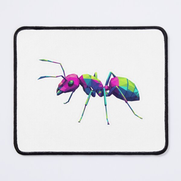 Item preview, Abstract Multicolor Ant – Vibrant Insect Sticker for Young Artists designed and sold by bsbd-action.