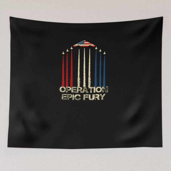 Item preview, Operation Epic Fury Patriot Warriors USA designed and sold by SkeletonsDanger.