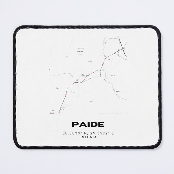 Item preview, Paide Estonia Coordinates Wall Art | 58.8833° N 25.5572° E designed and sold by RM-Journey.
