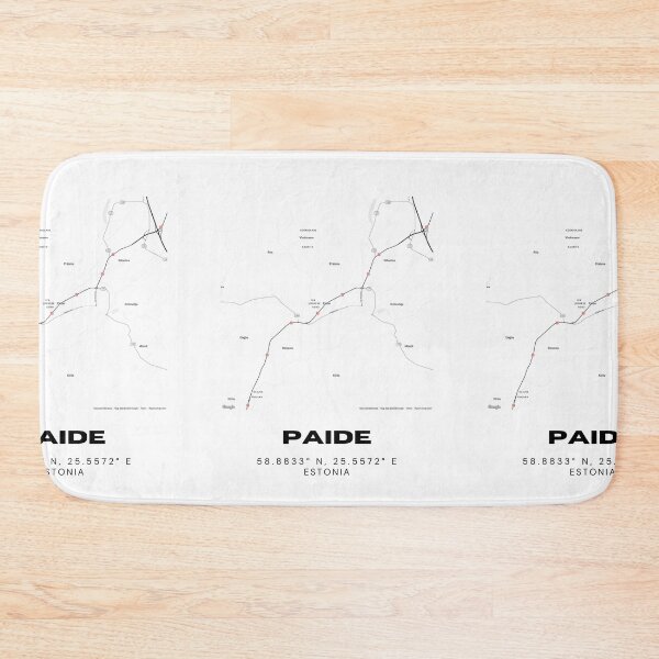 Item preview, Paide Estonia Coordinates Wall Art | 58.8833° N 25.5572° E designed and sold by RM-Journey.