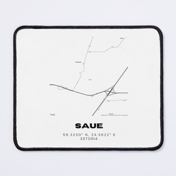Item preview, Saue Coordinates Print | 59.3230° N 24.5622° E | Estonia Minimal Art designed and sold by RM-Journey.