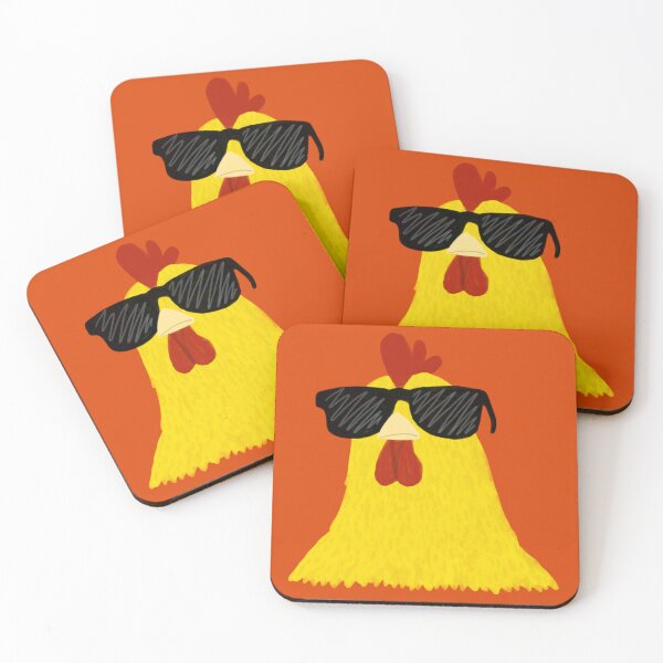 Item preview,  Funny Chicken Bird Head in Sunglasses Watercolor Paint designed and sold by ArtNoveltee.
