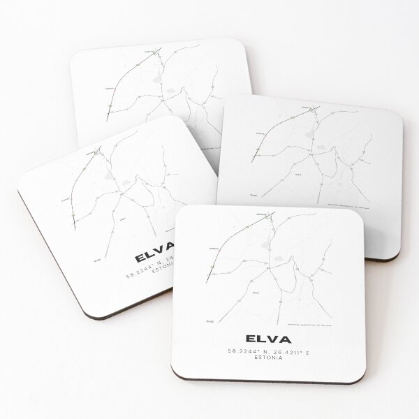 Item preview, Elva Estonia Coordinates Art Print | 58.2244° N 26.4211° E designed and sold by RM-Journey.