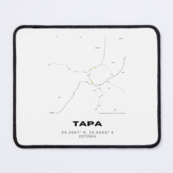 Item preview, Tapa Estonia Coordinates Print | 59.2667° N 25.9500° E designed and sold by RM-Journey.