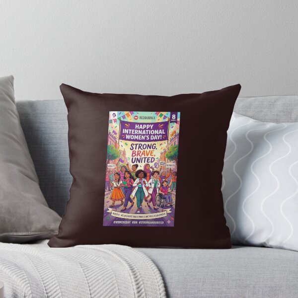Item preview, Strong, Brave, United: International Women's Day Celebration Poster designed and sold by ElartedeNoel.