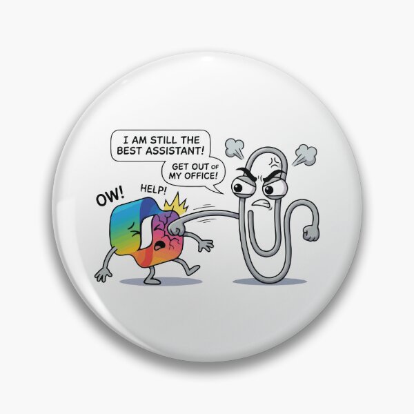 Item preview, Clippy VS. Copilot Funny AI Slop Microslop designed and sold by thegreat-batsby.