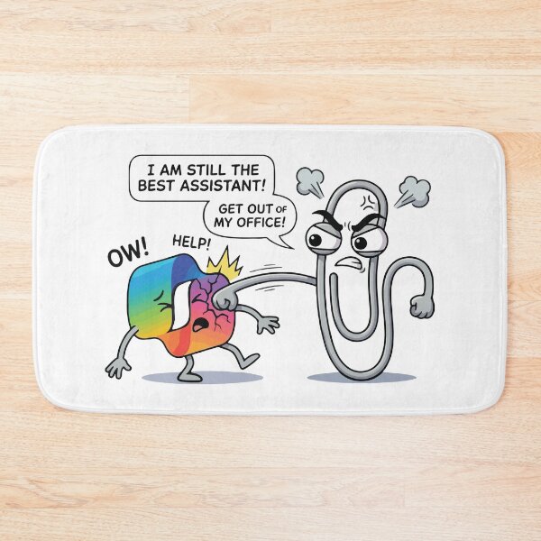 Item preview, Clippy VS. Copilot Funny AI Slop Microslop designed and sold by thegreat-batsby.