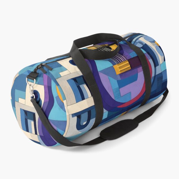 Item preview, Transform Your Space with Abstract Geometric Guitar and Vibrant Architectural Composition designed and sold by OlfactoART Studio.