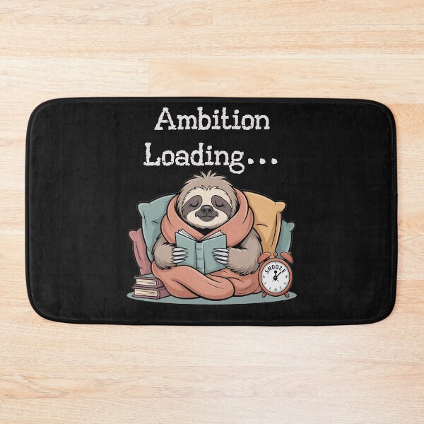 Item preview, Ambition Loading Funny Lazy Sloth Reading Book | Sarcastic Procrastination Gift designed and sold by tamdevo1.