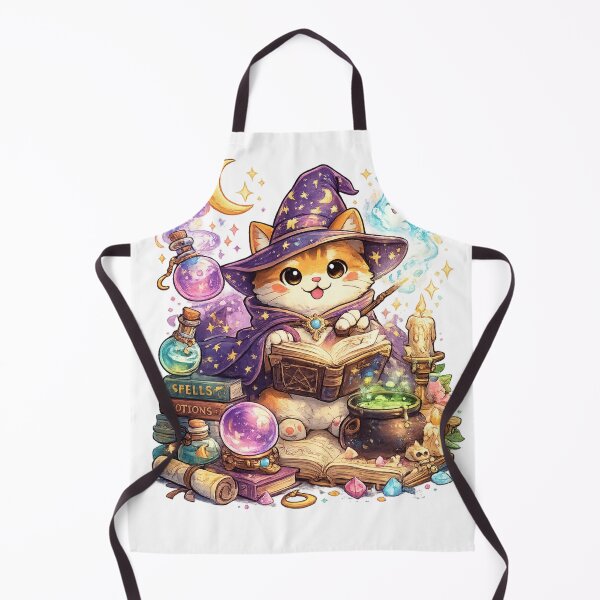 Item preview, Kawaii Wizard Cat Spellbook Magic designed and sold by EpicwaveDesigns.