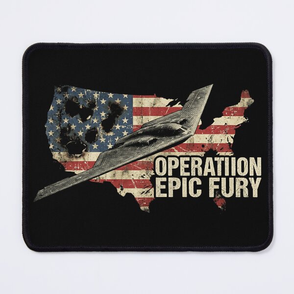 Item preview, Operation Epic Fury Military Brotherhood American Flag designed and sold by SkeletonsDanger.