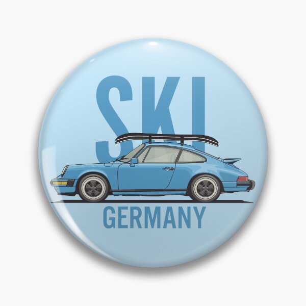 Artikelvorschau, Vintage Porsche 911 964 Ski Germany Illustration entworfen und verkauft von blackdogshop.