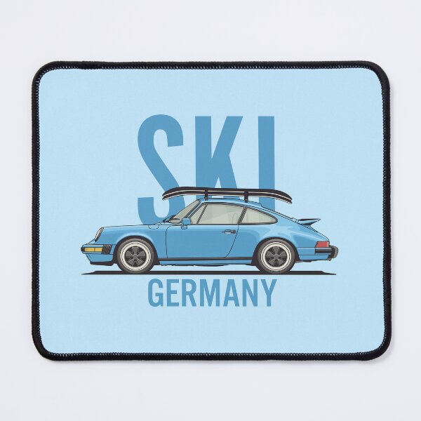 Artikelvorschau, Vintage Porsche 911 964 Ski Germany Illustration entworfen und verkauft von blackdogshop.