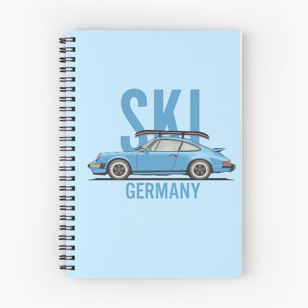 Artikelvorschau, Vintage Porsche 911 964 Ski Germany Illustration entworfen und verkauft von blackdogshop.