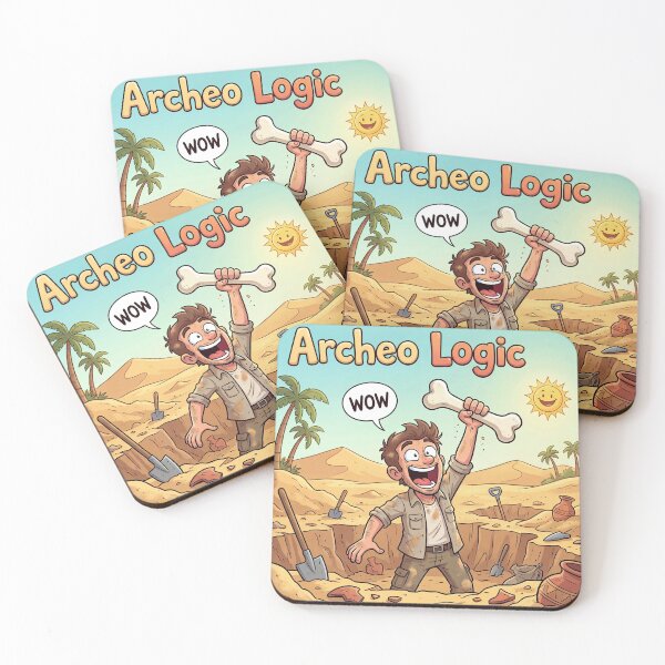 Item preview, Archeo Logic – Funny Archaeologist Discovery Cartoon designed and sold by WordPlayStudio.