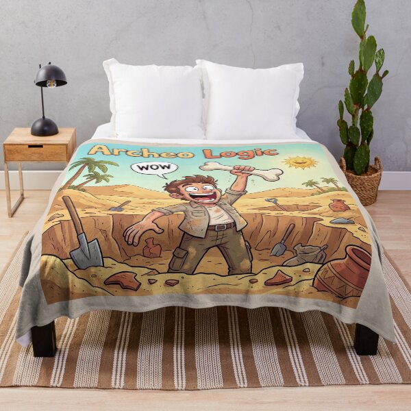 Item preview, Archeo Logic – Funny Archaeologist Discovery Cartoon designed and sold by WordPlayStudio.