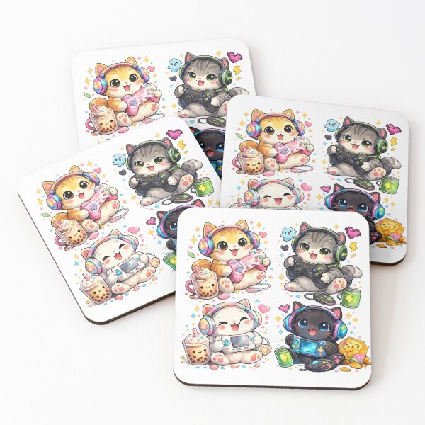 Item preview, Cute Gaming Cats Squad designed and sold by EpicwaveDesigns.