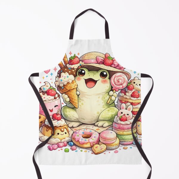 Item preview, Kawaii Frog Dessert Party designed and sold by EpicwaveDesigns.