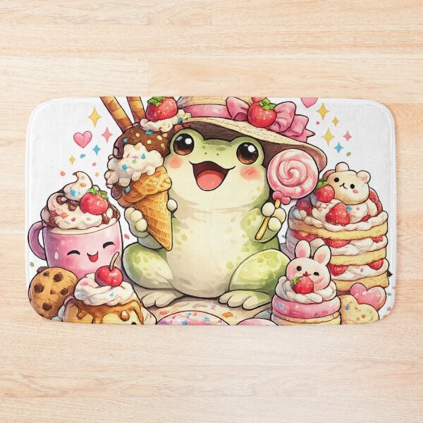 Item preview, Kawaii Frog Dessert Party designed and sold by EpicwaveDesigns.