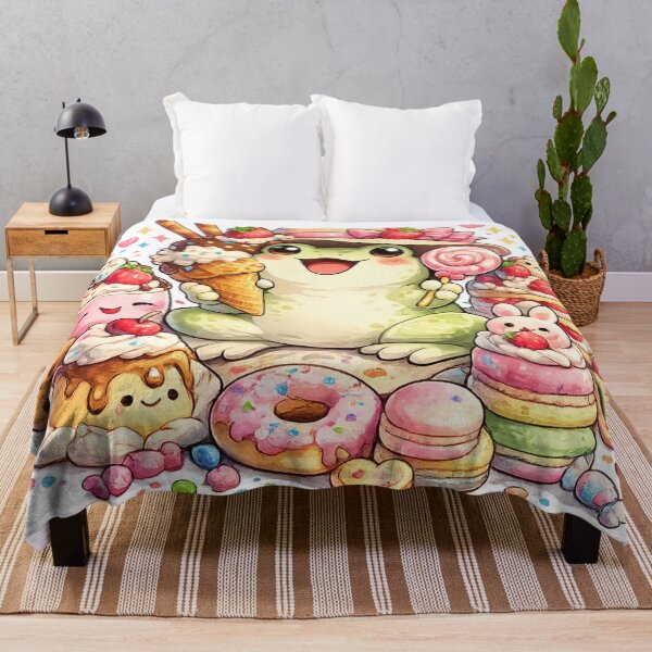 Item preview, Kawaii Frog Dessert Party designed and sold by EpicwaveDesigns.