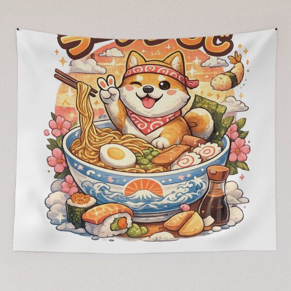 Item preview, Kawaii Shiba Ramen Lover designed and sold by EpicwaveDesigns.