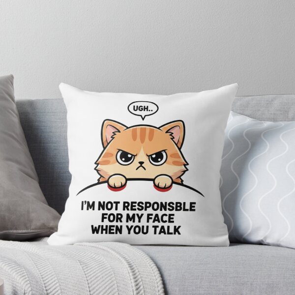 Item preview, Grumpy Cat “I’m Not Responsible For My Face” Funny Kawaii  designed and sold by Shopex10.