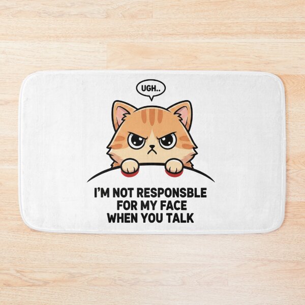 Item preview, Grumpy Cat “I’m Not Responsible For My Face” Funny Kawaii  designed and sold by Shopex10.