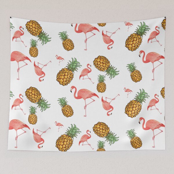 Item preview, Flamingos and Pineapples designed and sold by ParrotHeadSwag.