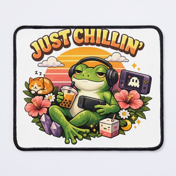 Item preview, Just Chillin Gaming Frog Vibes designed and sold by EpicwaveDesigns.
