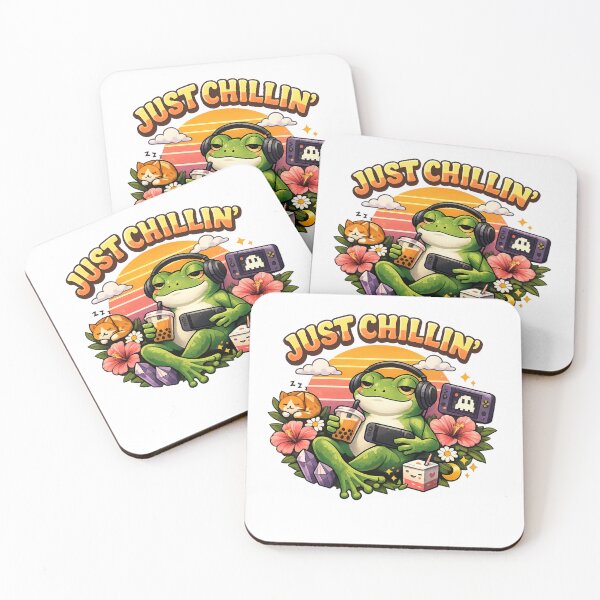 Item preview, Just Chillin Gaming Frog Vibes designed and sold by EpicwaveDesigns.