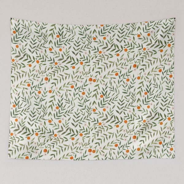 Item preview, Oranges Foliage White designed and sold by artiisan.