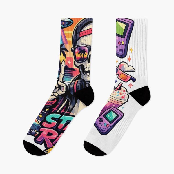 Item preview, Retro Stay Rad Skeleton Vibes designed and sold by EpicwaveDesigns.