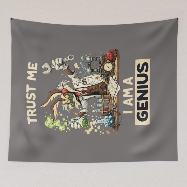 Item preview, Trust Me I Am A Genius - Mad Scientist Coyote Graphic designed and sold by Shirtaholism.