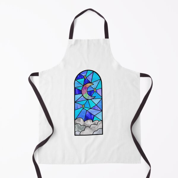 Item preview, Crescent Moon Stained glass celestial design designed and sold by SoaringMoon.
