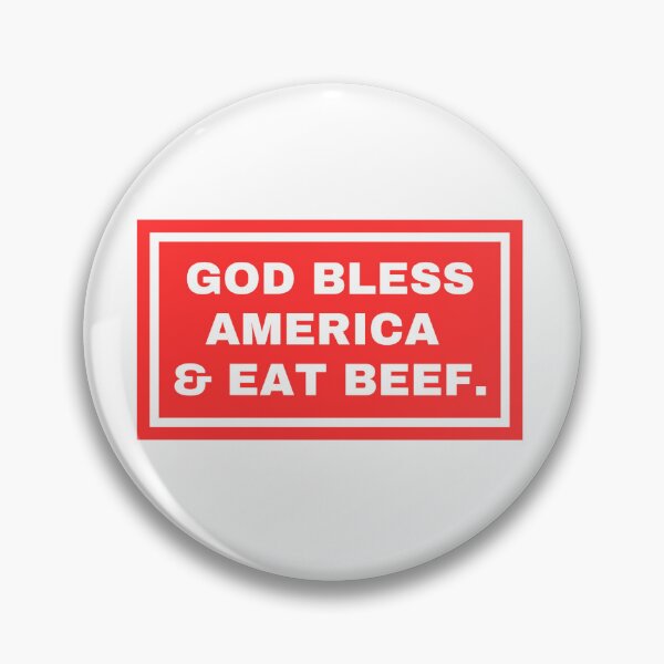 Item preview, God Bless USA & Eat Beef designed and sold by midwestgrace.