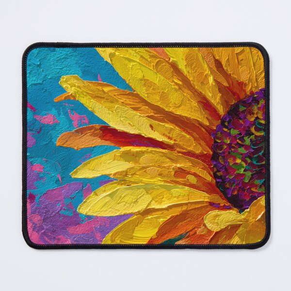 Item preview, Dive into Spring with a Radiant Sunflower Bloom Against Vibrant Skies Abstract Art designed and sold by OlfactoART Studio.