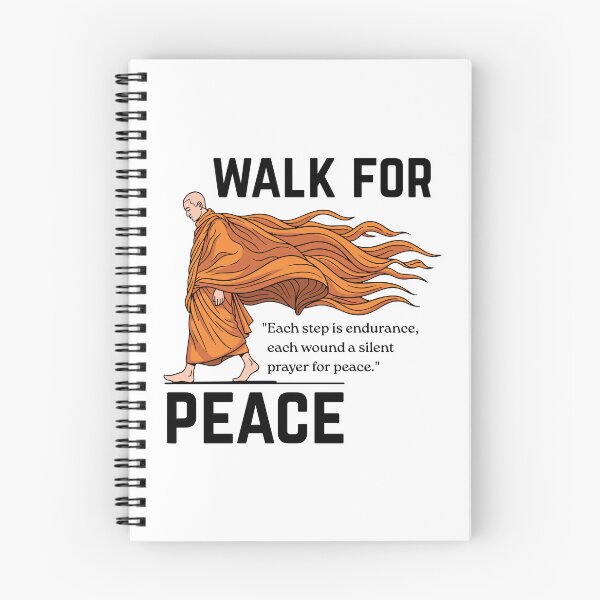 Item preview, Peace Is Every Step Monk Zen Graphic designed and sold by Nordic Echo.