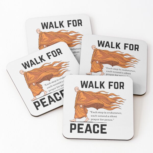 Item preview, Peace Is Every Step Monk Zen Graphic designed and sold by Nordic Echo.