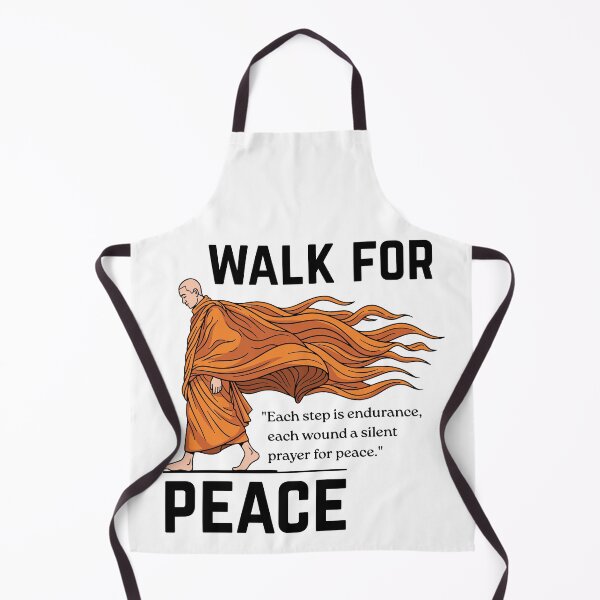 Item preview, Peace Is Every Step Monk Zen Graphic designed and sold by Nordic Echo.