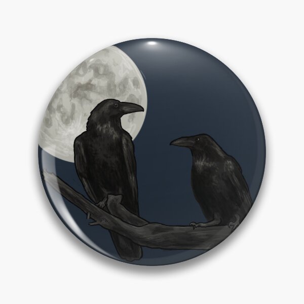 Item preview, Two Ravens in the Moonlight designed and sold by bluebell42.