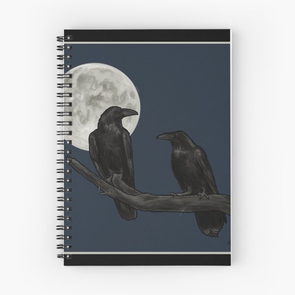 Item preview, Two Ravens in the Moonlight designed and sold by bluebell42.