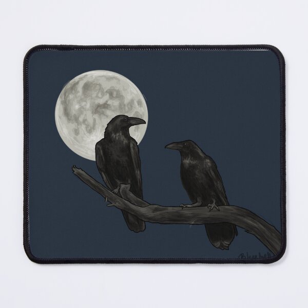 Item preview, Two Ravens in the Moonlight designed and sold by bluebell42.