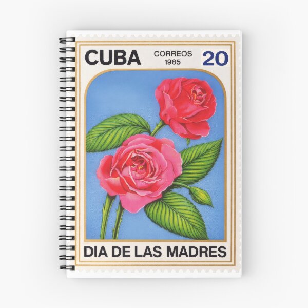 Item preview, Vintage Cuban Postage Stamp – Día de las Madres Floral Stamp Art (1985–1987) designed and sold by zizArtist.