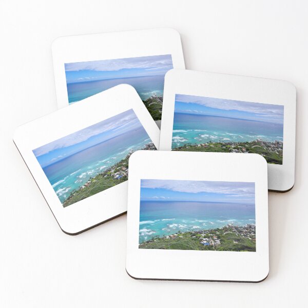 Item preview, View of Oahu coastline from Diamond Head Hike designed and sold by ClarissaFlora.