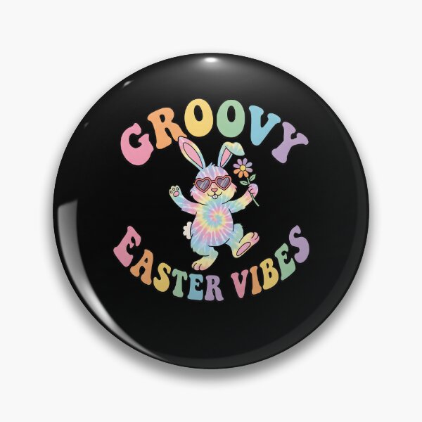 Artikelvorschau, Groovy Easter Vibes Tie Dye Bunny entworfen und verkauft von KroghDs.