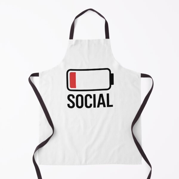 Item preview, “Low Battery Social” sticker. designed and sold by PIXEL POP DESIGNS - Beyond the Norm!.
