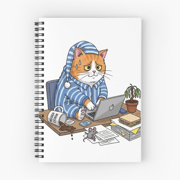 Item preview, Monday Morning Blues: Cat Edition. designed and sold by mostafacasper12.
