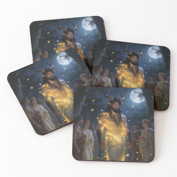 Item preview, The Horned God – Moonlit Pagan King designed and sold by MysticOzzy.